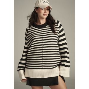 Anthropologie Maeve The Chandler Crew-Neck Relaxed Pullover Sweater Size 1X PLUS